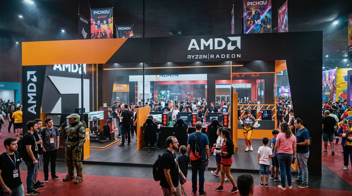 Estande Oficial AMD na Pichau Arena 2026