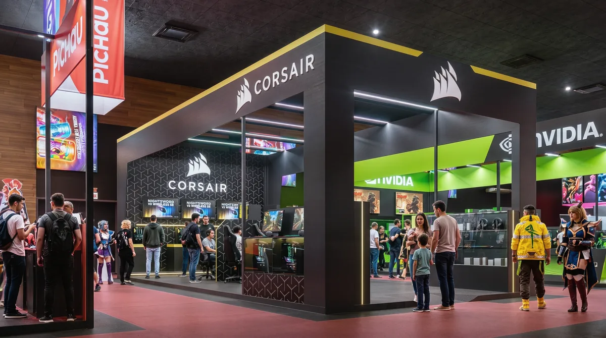 Estande Oficial Corsair na Pichau Arena 2026