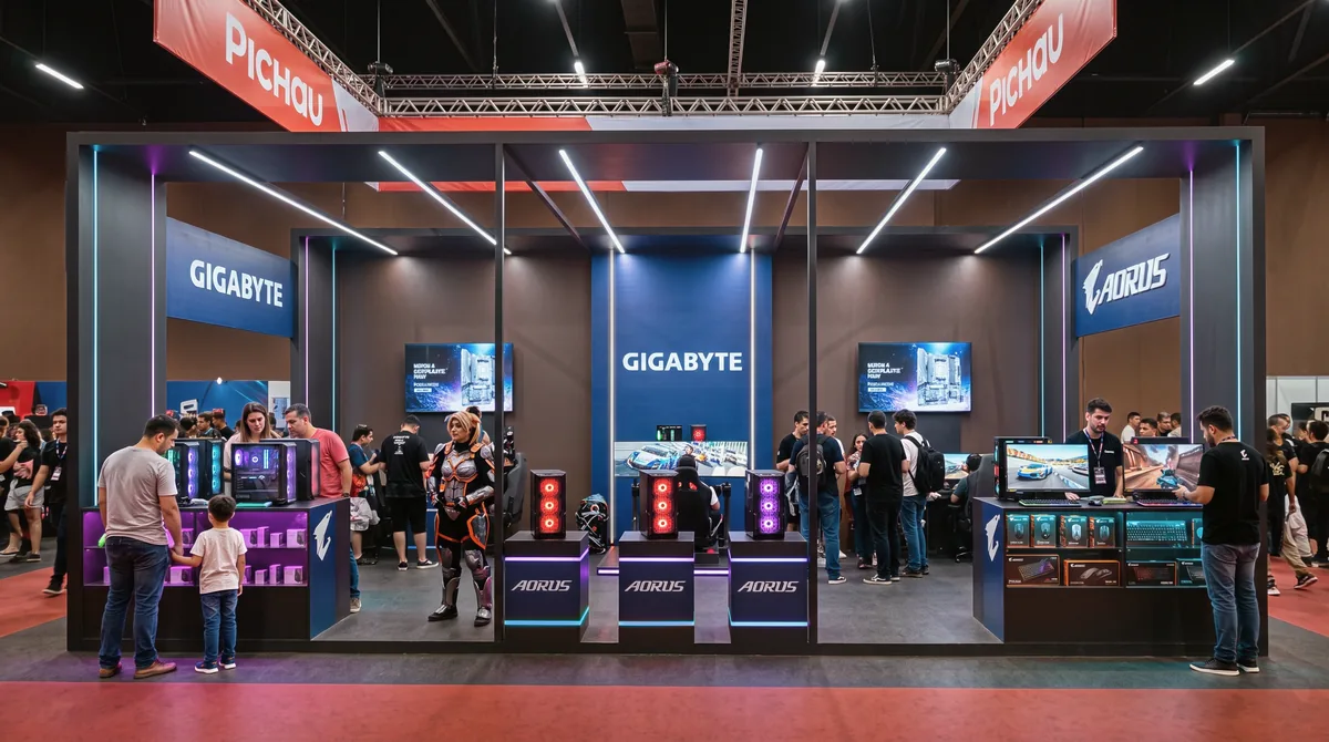Estande Oficial Gigabyte na Pichau Arena 2026